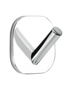 Solid 1 – Hook / Drill Free Installation 2-pack - Chrome - Beslag Design