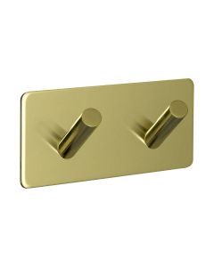 Base 200 2-Hook - Polished Brass - Beslag Design