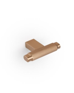 Brooklyn T Knob - Brushed Brass Cava 