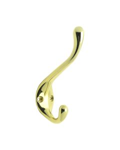 Lagan Hook - Polished Brass - Beslag Design