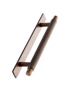 Manor Handle with backplate - Antique Brass