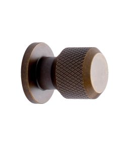 Manor Round Knob - Antique Brass