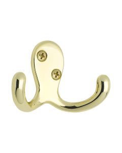 Nissan Hook - Polished Brass - Beslag Design