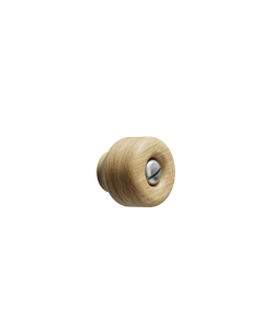 Nola Knob - Oak / Stainless Steel 
