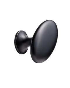 Oval Simple Knob - Matte Black 