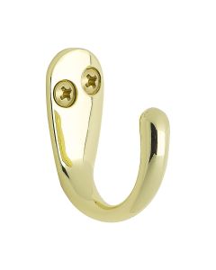 Viskan Hook - Polished Brass - Beslag Design