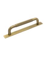 Helix Handle on Backplate - Antique Bronze - Beslag Design