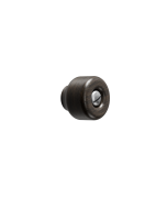 Nola Knob - Dark Brown / Stainless Steel 